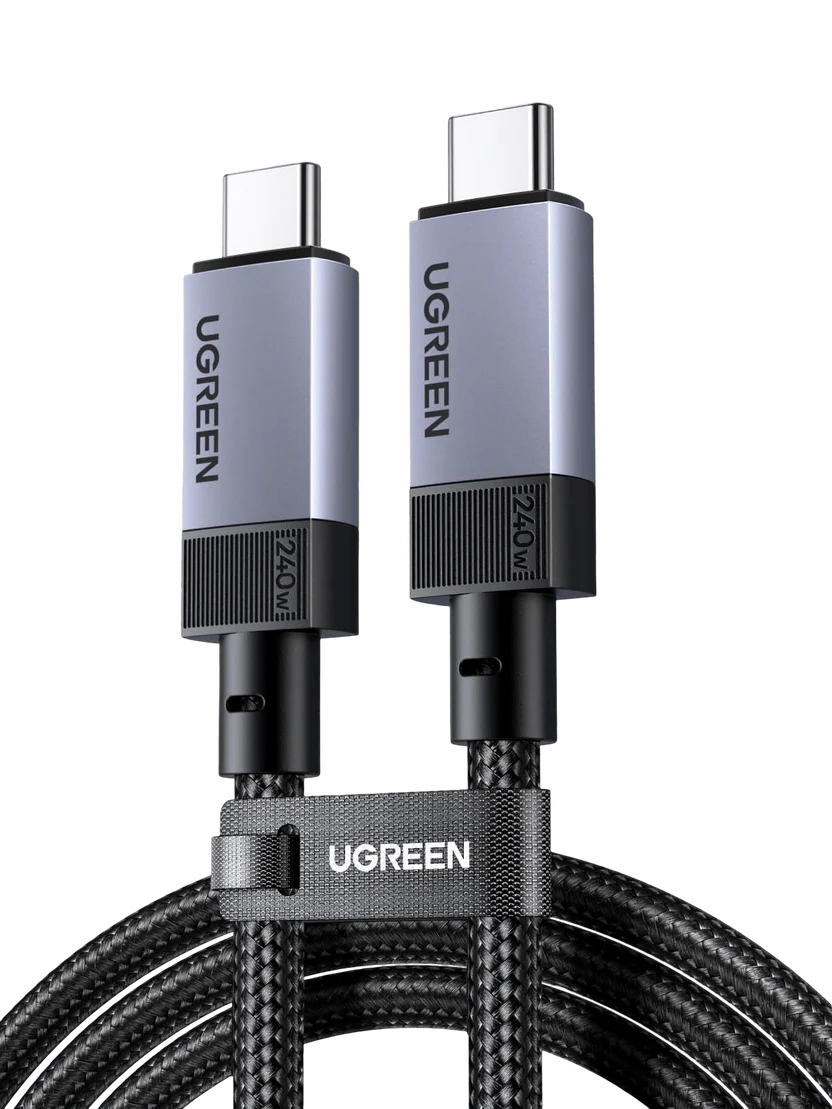 UGREEN 35767 240W USB-C to USB-C 3.2 Gen 2 high speed data video cable 1m space gray
